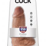 King Cock Realistic Chubby Dildo With Balls Flesh 9 Inch
