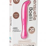 Baelii USB Rechargeable Flexible Silicone Vibrator Waterproof Magenta