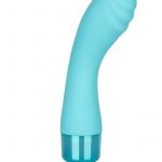 Eden Ripple Silicone Textured G-Spot Vibrator Waterproof Blue  6 inch