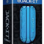 Jack It Stroker Jelly Textured Masturbator Cobalt