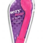 Sexy Things G Slim Petite Satin Touch G-spot Vibrator Waterproof Pink 6.5 Inch