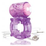 Charged BigO Rechargeable Vibe Ring Waterproof Cockring Purple