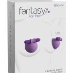 Fantasy For Her Silicone Vibrating Breast Suck-Hers Waterproof Purple