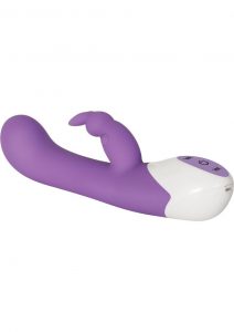 Enchanted Bunny Silicone USB Rechargeable Rabbit Waterproof Purple