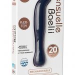 Baelii USB Rechargeable Flexible Silicone Vibrator Waterproof Navy