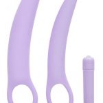 Dr. Laura Berman Intimate Basics Isabelle Vibrating Silicone Dialators Set Waterproof Purple 2 Each