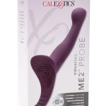 Me2 Vibrating Silicone Probe Strap On Waterproof Purple 6.5 Inches