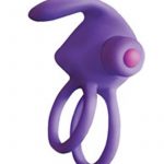 Ram Silicone Vibrating Cockring Waterproof Purple