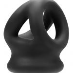 Tri Squeeze Silicone Blend 3 Ring Ballstretching Sling Black