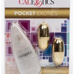 Pocket Exotics Double Gold Bullets Multispeed 2.1 Inch Gold