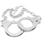 Chrome Hand Cuffs with 19 Inch Chain