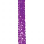 REFLECTIVE GEL SERIES VEINED DOUBLE DONG 18 INCH PURPLE