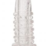 Universal Stimulator Multi Purpose Sleeve And Masturbator Reversible 4.5 Inch Clear