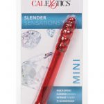 Slender Sensations Vibrator Waterproof Red