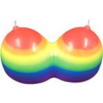 Rainbow Jumbo Boobie Candle Jasmine