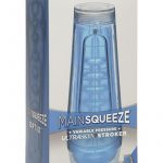 Main Squeeze Optix UltraSkyn Stroker Textured Crystal Blue 7.5 Inches