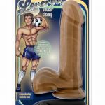 Loverboy Soccer Realistic Vibrating Cock Mocha 8 Inches