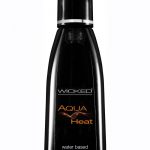 Wicked Aqua Heat Water Based Warming Intimate Lubricant 4 Ounce Pump