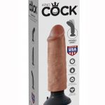 King Cock Vibrating Cock Waterproof Tan 6 Inches