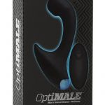 OptiMale P-Curve Wireless Remote Control USB Rechargeable Silicone Prostate Stimulator Waterproof Black 5.5 Inch