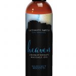 Intimate Earth Heaven Aromatherapy Massage Oil Hazelnut Biscotti 8oz