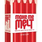 Make Me Melt Warm Drip Candles Red Hot 4 Pack