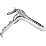 Rouge Metal Vaginal Speculum In Clamshell Silver