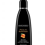 Wicked Aqua Flavored Water Based Lubricant Sweet Peach 2 Ounce