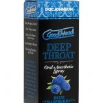 GoodHead Deep Throat Oral Anesthetic Spray Blue Raspberry 2 Ounce