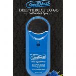 Goodhead Deep Throat To Go Oral Anesthetic Spray Blue Raspberry .33 Ounce