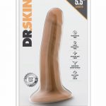 Dr. Skin Realistic Cock With Suction Cup Mocha 5.5 Inch