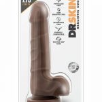 Dr. Skin Basic 7 Realistic Cock Chocolate 7.75 Inch