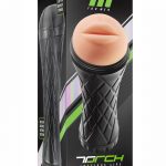 M For Men Torch Luscious Lips Textured Stroker Masturbator Vanilla 9.5 Inch