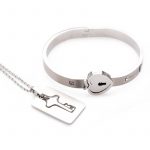 Ms Cuffed Locking Bracelet W/ Neck Key