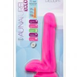 Au Naturel Bold Delight Dildo 6 inch Suction Cup Non Vibrating Pink