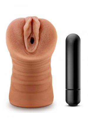 M For Men Julieta Stroker With Bullet - Vagina - Caramel