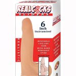 Realcocks Sliders Uncircumsized 6 inch Harness Compatible Suction Cup Non Vibrating