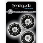 Renegade Dyno Rings Black Cock Ring Set Non-Vibrating