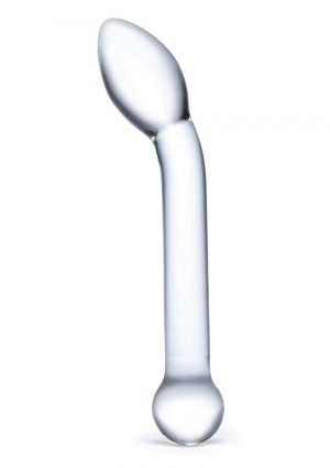 Glas Slimline G Spot Glass Dildo 8 Inches Clear