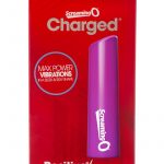 Charged Positive Angle USB Rechargeable Waterproof Multi Speed Vibrator Purple