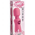 Omg Wands Enjoy Rechargeable Mulrti Speed Vibrating Massager Silicone Waterproof Pink