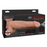 Fetish Fantasy Hollow Squirting Strap-On With Balls Flesh 9 Inches