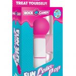 Rock Candy Fun Size Lala Pop Mini Massager Multi Function Shower Proof Pink
