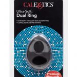 Ultra Soft Dual Silicone Cock Ring Black