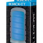 Jack It Duo Jelly Textured Masturbator Stroker Sky Blue