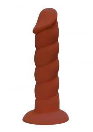 Rock Candy Suga Daddy 7 Dildo Non Vibrating suction Cup Base Brown