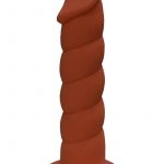 Rock Candy Suga Daddy 8 Dildo Non vibrating Suction Cup Base Brown