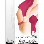 Frisky Finger Multi Speed Vibrator Rechargeable Waterproof Burgundy