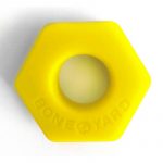 Bone Yard Bust A Nut Silicone Cock Ring Ball Stretcher Yellow