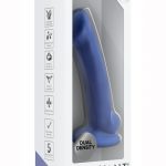 Avant D10 Ergo Mini  Non Vibrating Dildo Silicone Suction Cup Base Harness Compatible Waterproof Blue